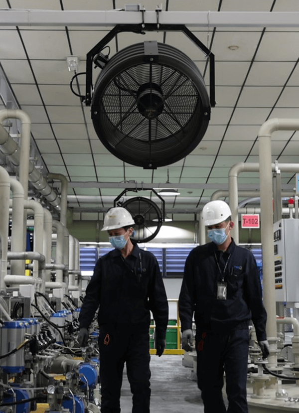 SK Tes Employees in Battery Recycling Facility for Website Service Page