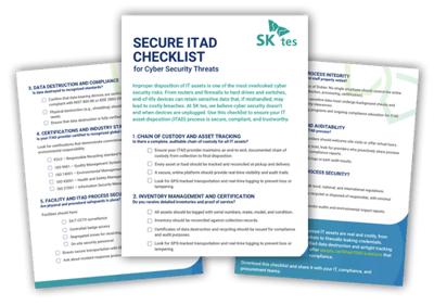 Secure ITAD Checklist for Cyber Security - SK Tes