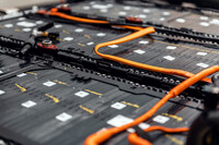 Close Up EV Batteries for Recycling SK Tes