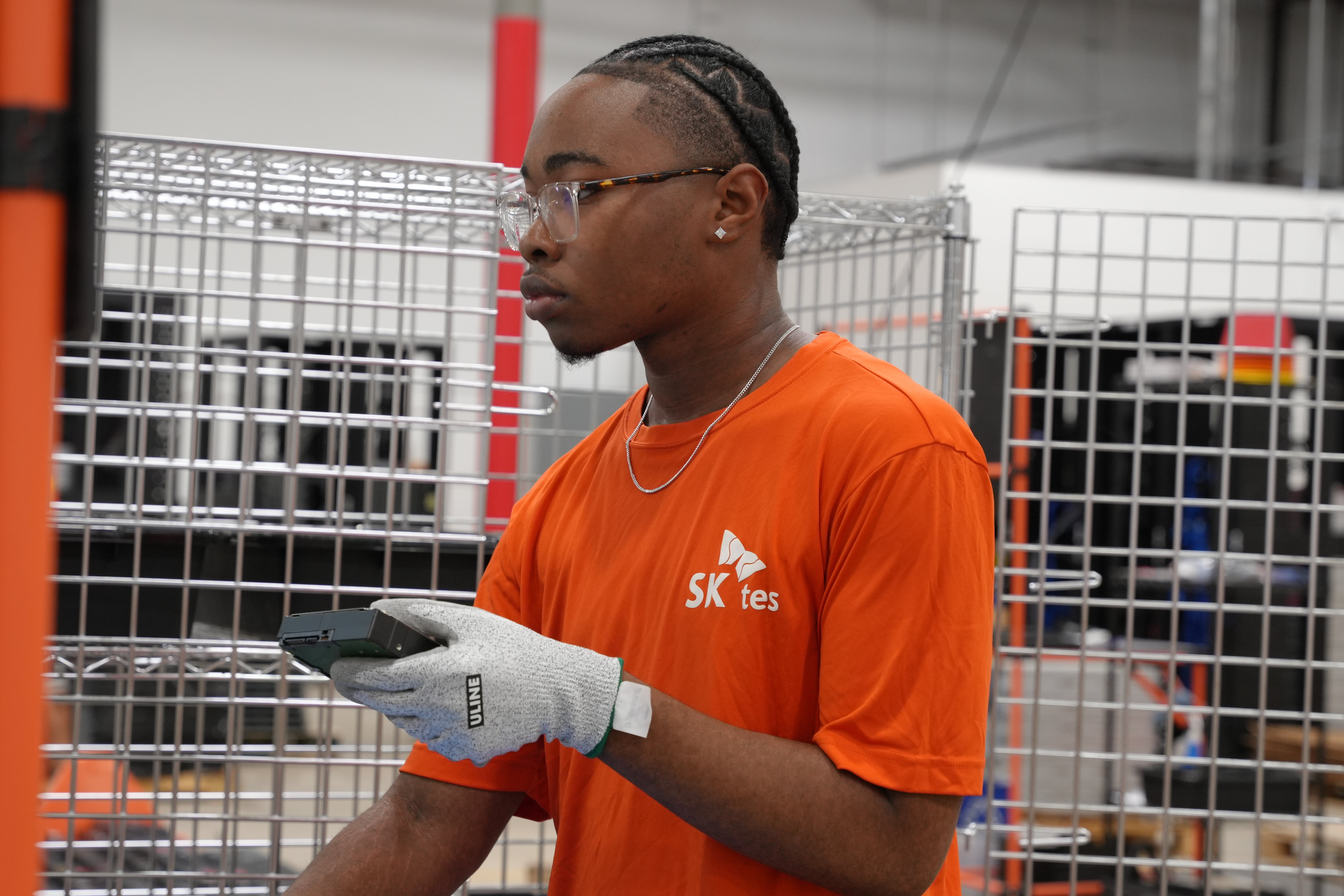 Processing Hard Drives at SK tes Virginia