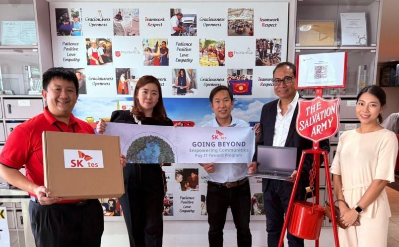 SK Tes partners with the Salvation Army for corporate technology donations